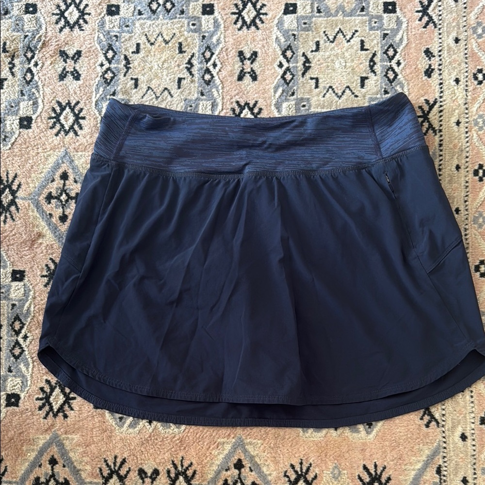 Outdoor Voices Navy Tennis Mini Skirt